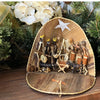 Dome Nativity Set Handmade in Kenya From Banana Fiber