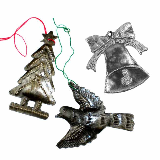 Christmas Ornaments Haitian Steel Drum Ornaments, Set of 3