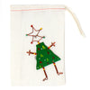 Dancing Girl Christmas Tree Pin with Linen Gift Bag - The Takataka Collection