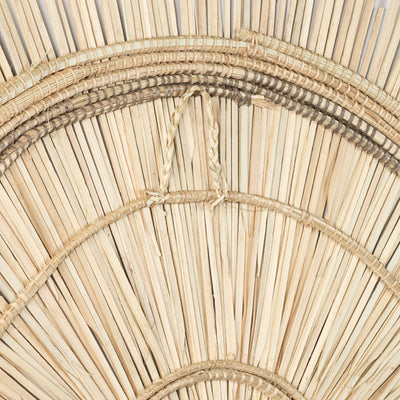 Large Palm Sun Circle, Natural 47 inch