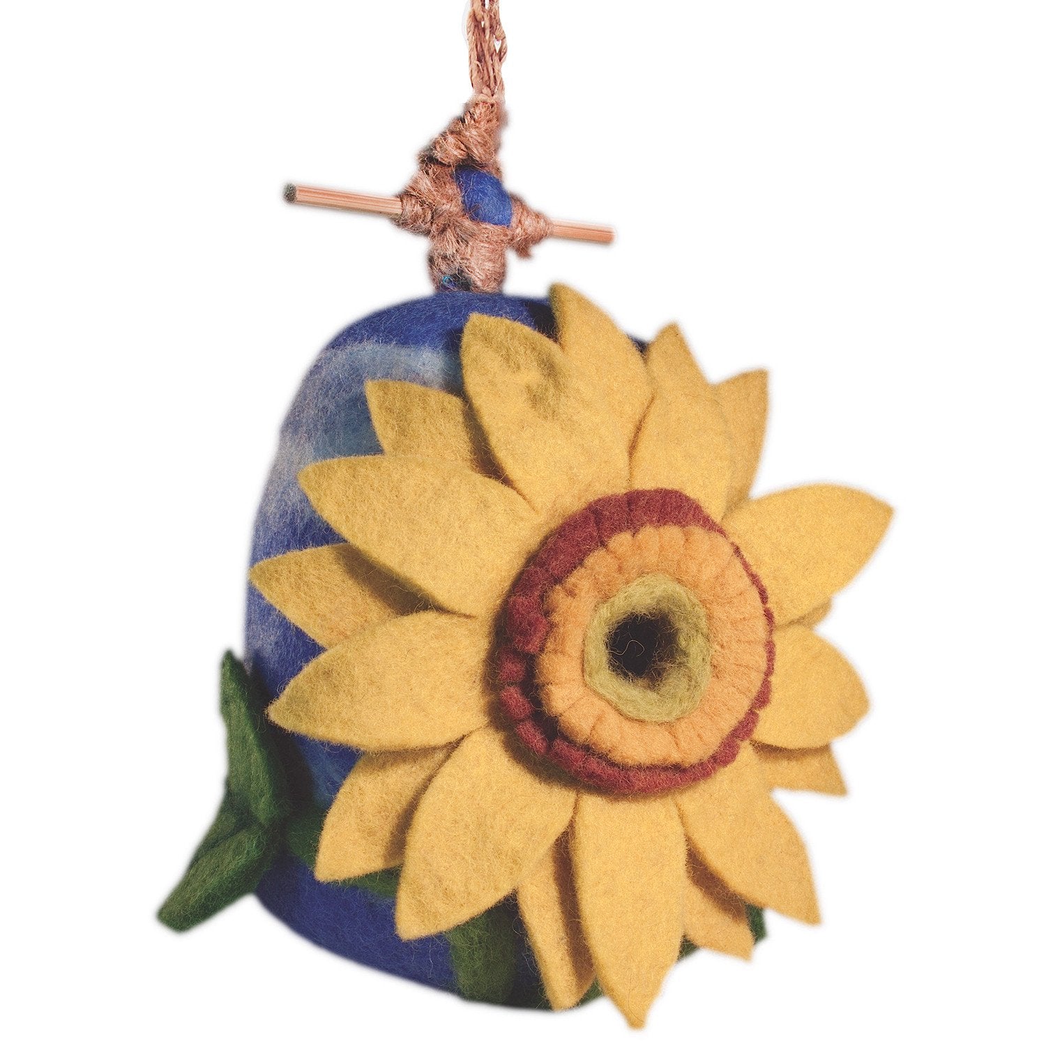 Wild Woolies Felt Birdhouse, Sunflower