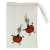 Dancing Girl Pumpkin Earrings with Linen Gift Bag - The Takataka Collection