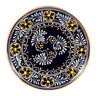 Encantada Handmade Pottery 8" Trivet or Wall Hanging, Blue