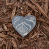 Grey Heart Soapstone Incense Holder with Jasmine Incense Sticks
