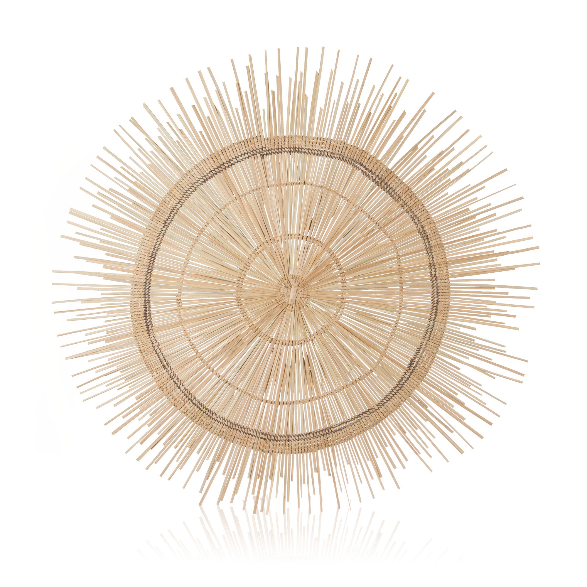 Palm Sun Circle, Natural 35.5 inch