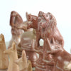 Hand Carved Soapstone Safari Animal Chess Set