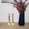 Unscented Hand-Painted Dinner Candles, Set of 2 (Akono Design)