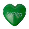 Handcarved Zodiac Kisii Soapstone Hearts, Set of 5: SCORPIO