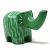 Soapstone Elephant - Medium - Green