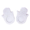 Handmade Marble Hamsa Hand Tea Lights, Set of 2