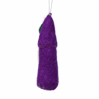 Christmas Ornament: Gnome, Purple