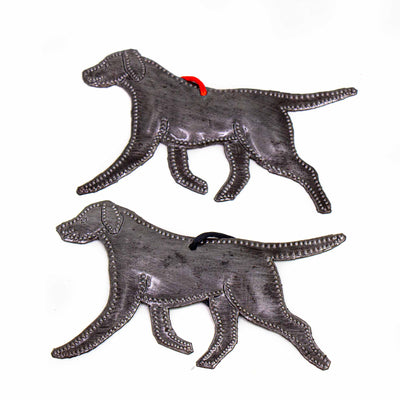 Labrador Haitian Metal Drum Christmas Ornament