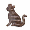 Cat Haitian Metal Drum Ornament, Set of 2