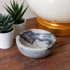 Handmade Grey Marble Pinch Bowls, Set of 2