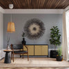 Large Palm Sun Circle, Black 47 inch