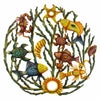 Sea Life in Coral Nautical Haitian Steel Drum Wall Art, 24"