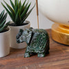 Handmade Elephant Soapstone Incense Holder with Lemongrass Stick Incense